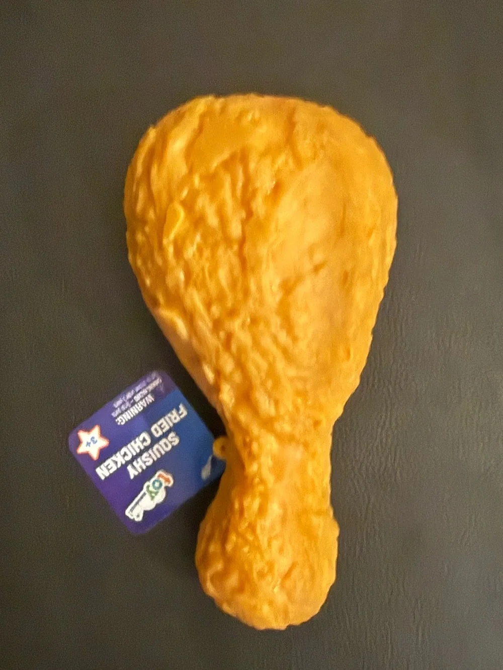 TOYMENDOUS ORIGINAL SQUISHY FRIED CHICKEN DRUMSTICK TOY. VIRAL GOLDEN BROWN NWT